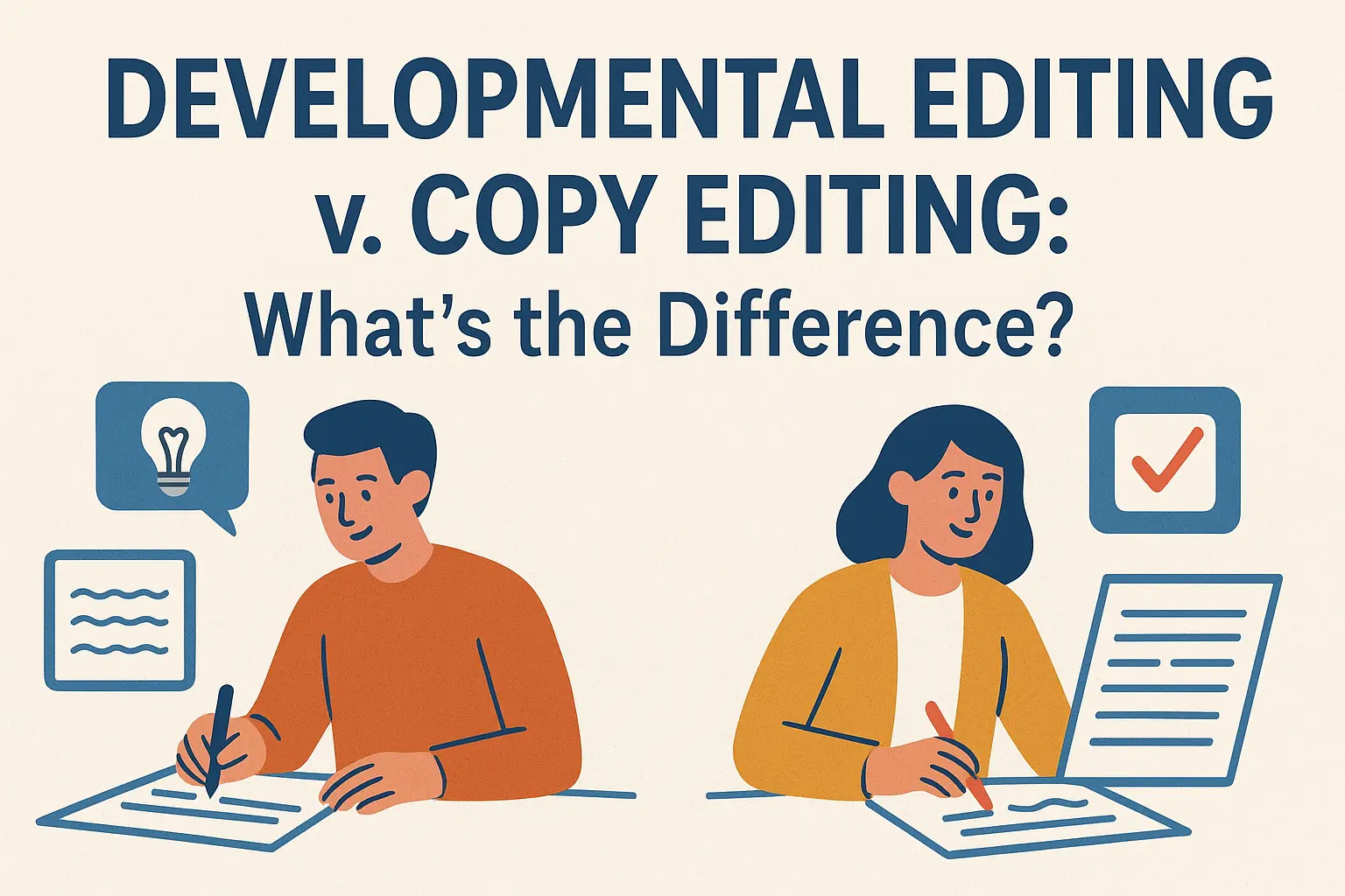 Developmental Editing v. Copy Editing: What’s the Difference?